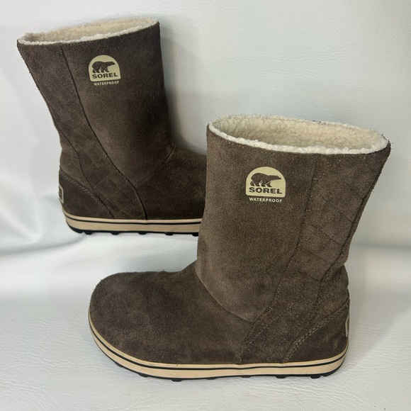 Sorel Shoes - Sorel Glacy Waterproof Suede Boots | Women’s 8 | Sherpa Lined Winter Snow Boots